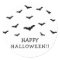 Black Bats & White Cute Halloween Party Chic