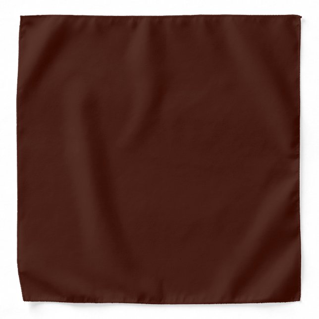 Black Bean Solid Color Bandana (Front)