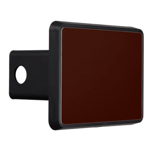 Black bean solid color hitch cover