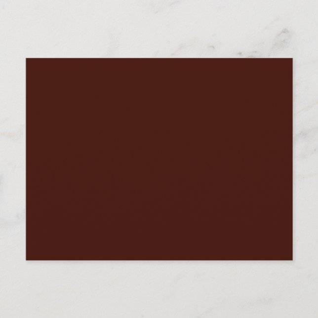 Black Bean Solid Color Postcard (Front)