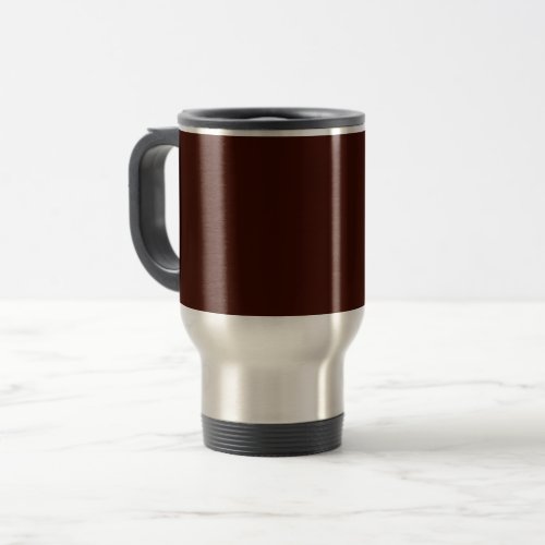 Black bean solid color travel mug