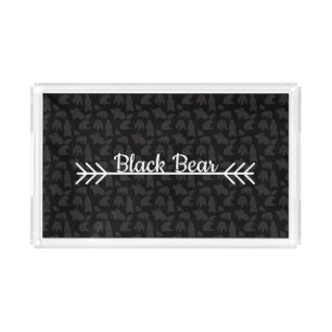 Black Bear Acrylic Tray