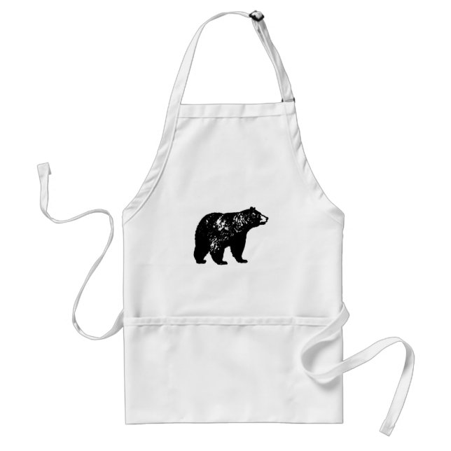 Black Bear Adult Apron (Front)