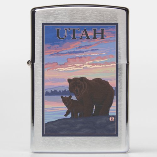 Black Bear and CubUtah Zippo Lighter