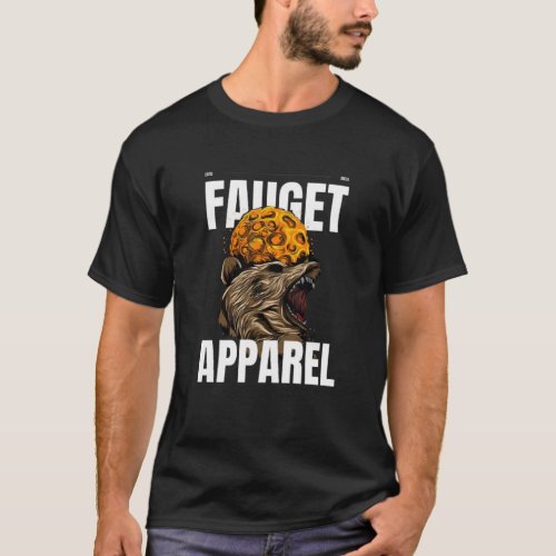Black Bear Angry Apparel Illustrated Skull T_shirt
