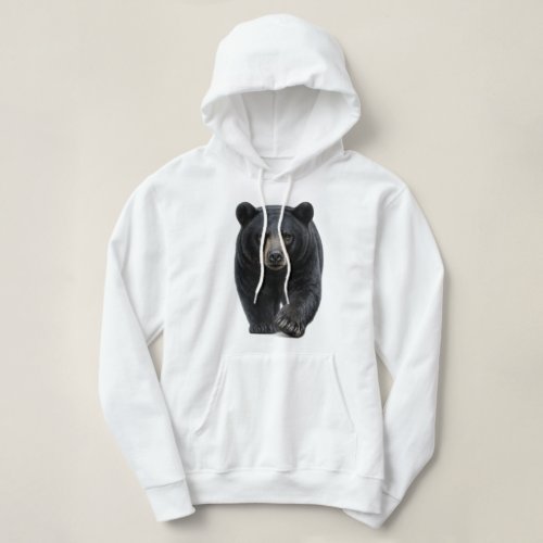 Black Bear Approaching Hoodie