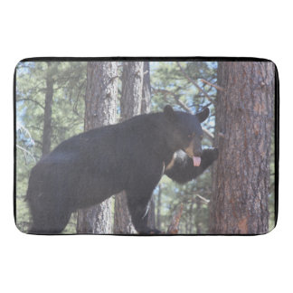 Black Bear Bath Mats Rugs Zazzle Black Bear Bath Mat