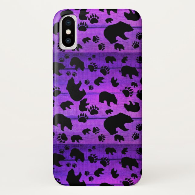 Black Bear Black Bear Paws Case-Mate iPhone Case (Back)