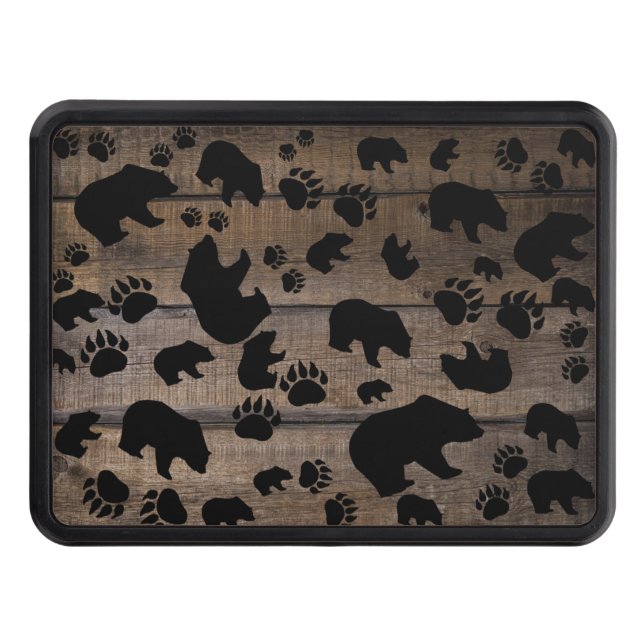 Black Bear Black Bear Paws Hitch Cover (Front)