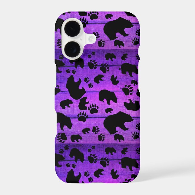 Black Bear Black Bear Paws Iphone Case (Back)