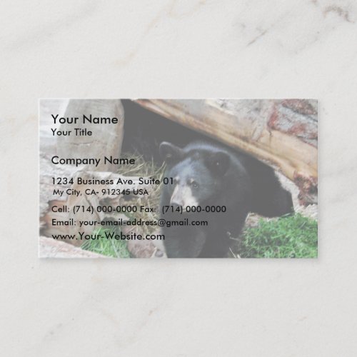Black Bear Business Card