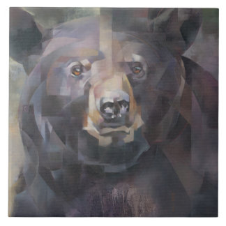 Black Bear Ceramic Tile