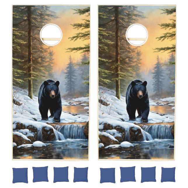 Black Bear Cornhole Set (Set)