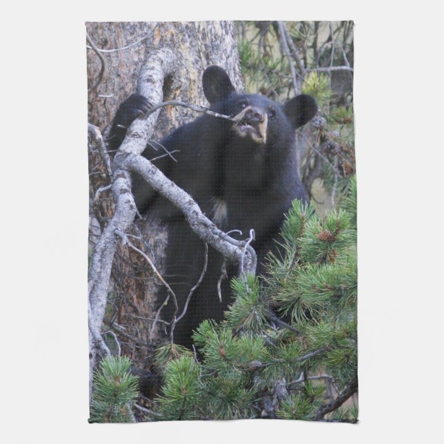 black bear cub towel (Vertical)