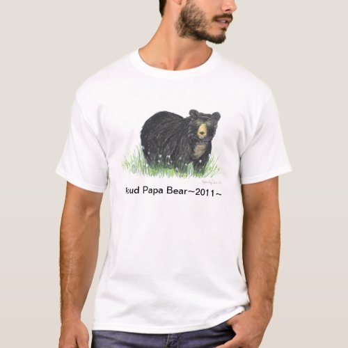 Black bear Cute kids clothing T_Shirt