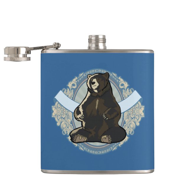 Black bear flask (Opened)