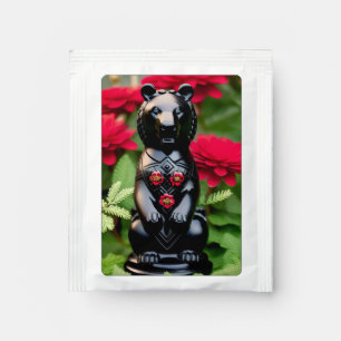 Black bear game player tea bag drink mix