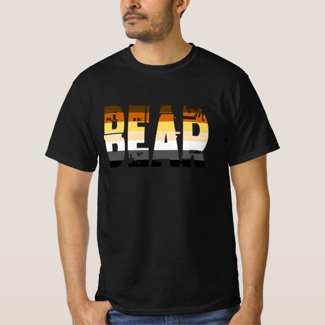 Black Bear gay T-shirt (Front)