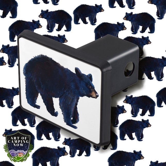 Black Bear Hitch Cover (Creator Uploaded)