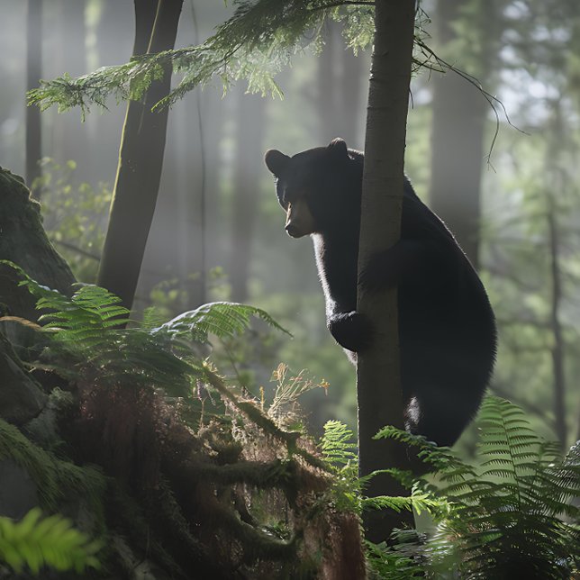 Black Bear In a Tree Jigsaw Puzzle (Creator Uploaded)