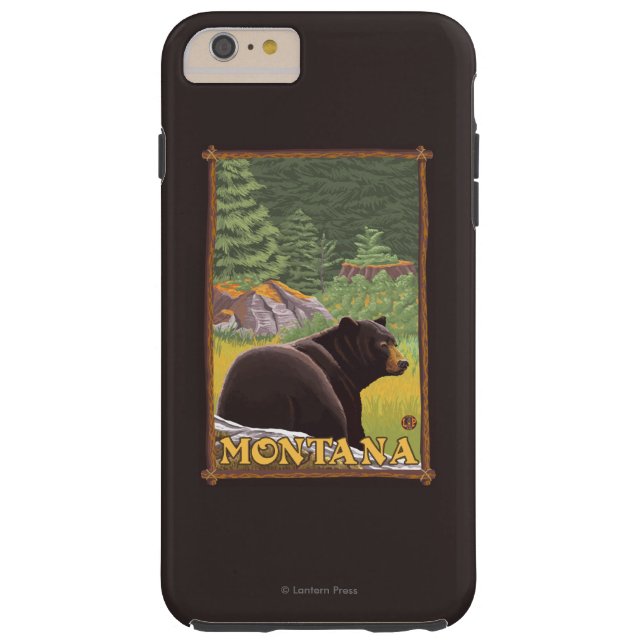 Black Bear in Forest - Montana Case-Mate iPhone Case (Back)