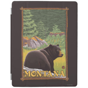 Black Bear in Forest - Montana iPad Smart Cover