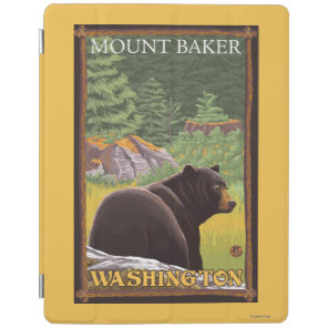 Black Bear in Forest - Mount Baker, Washington iPad Smart Cover