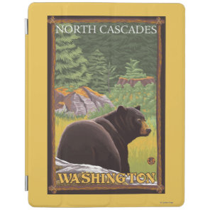 Black Bear in Forest - North Cascades, Washingto iPad Smart Cover