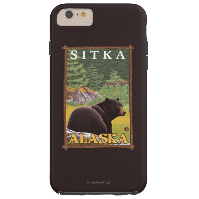 Black Bear in Forest - Sitka, Alaska Case-Mate iPhone Case (Back)