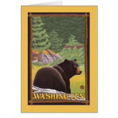 Black Bear in Forest - Washington (Front)
