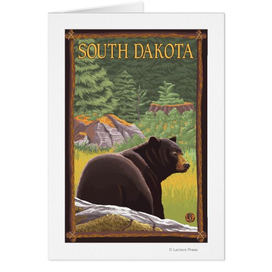 Black Bear in ForestSouth Dakota (Front)