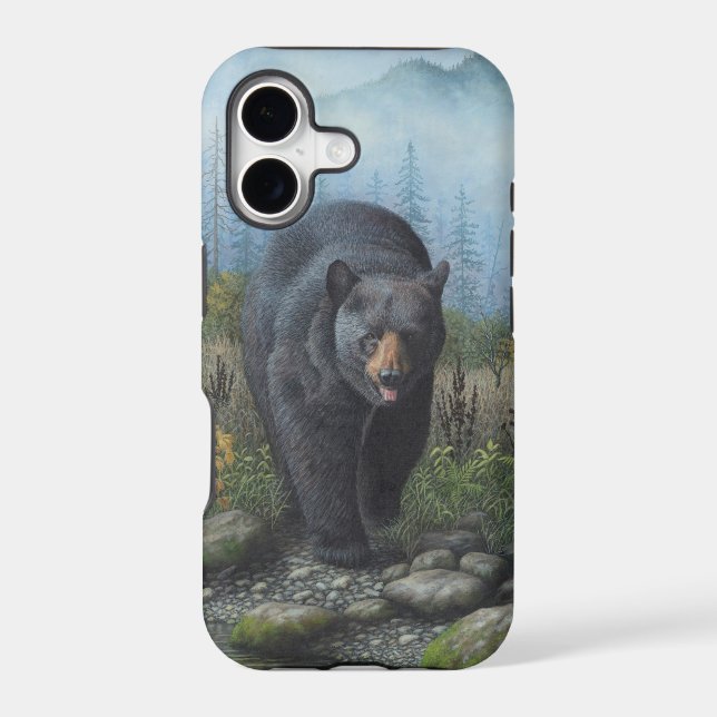 Black Bear Iphone Case (Back)