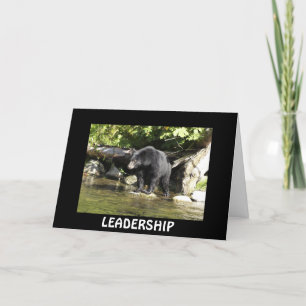 Black Bear LEADERSHIP Motivational Card