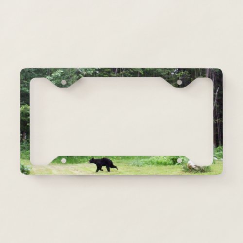 Black Bear  License Plate Frame