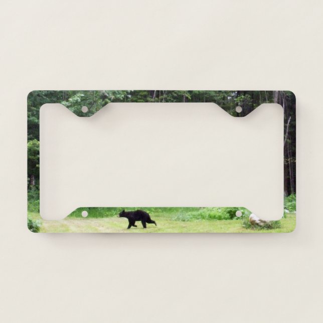 Black Bear  License Plate Frame (Front)