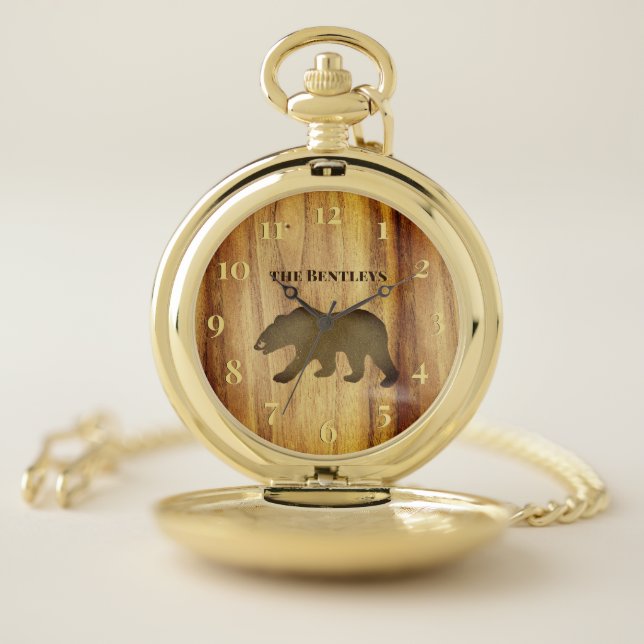 Black Bear Lodge Pocket Watch (Inside)