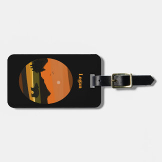 Black Bear  Luggage Tag