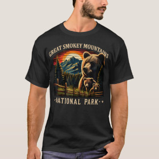 Black Bear Mother Great Smokey Mountains National T-Shirt