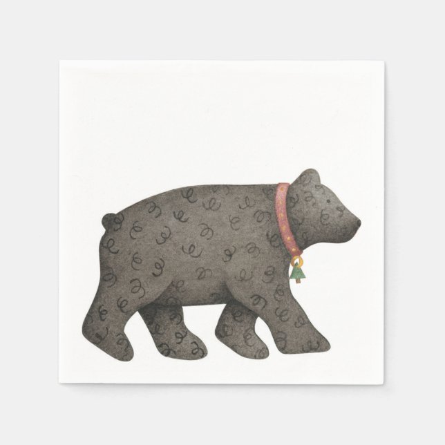 Black Bear Napkins (Front)