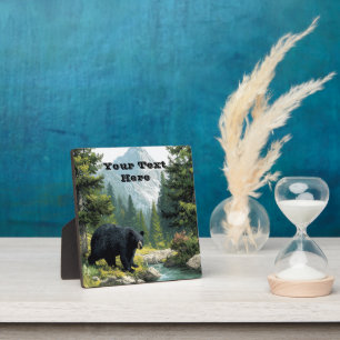 Black Bear Nature Plaque