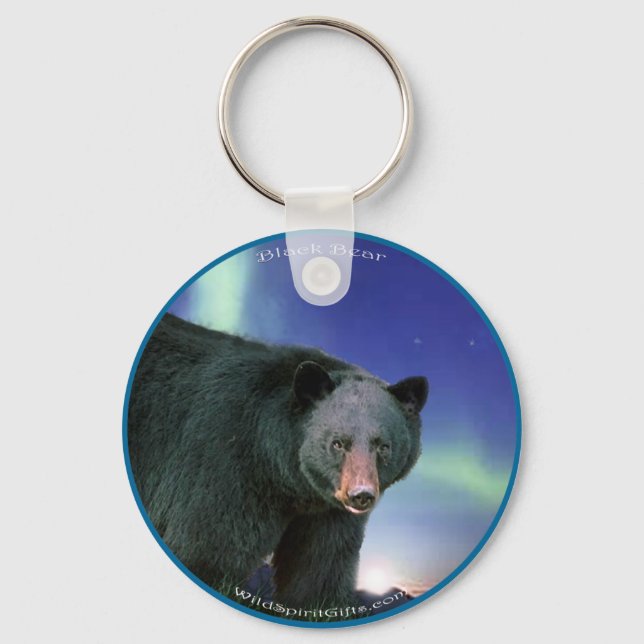 BLACK BEAR Painting Keychain (Front)