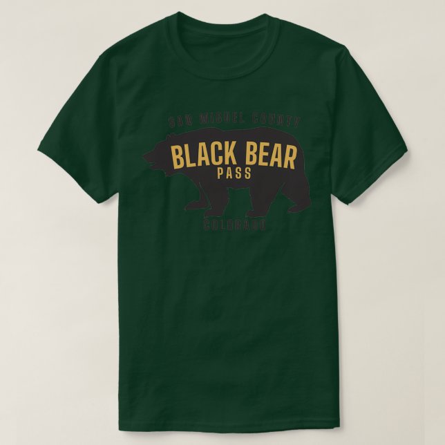 Black Bear Pass  T-Shirt (Design Front)