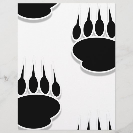 Black Bear Paw Prints (Front)
