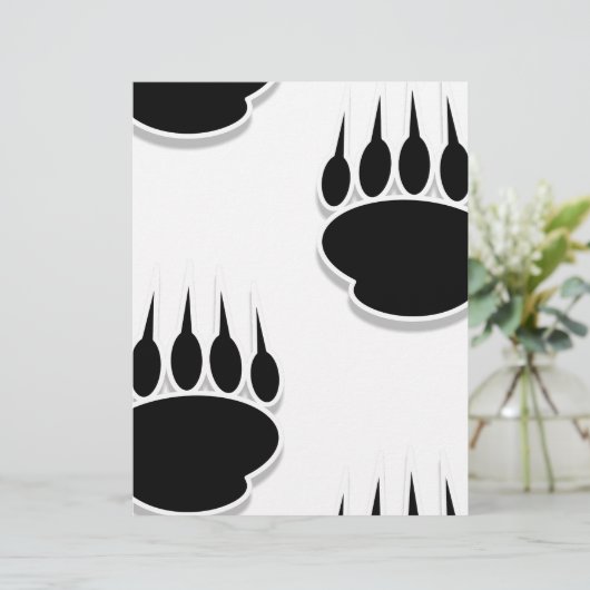 Black Bear Paw Prints (Standing Front)