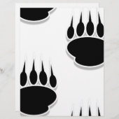 Black Bear Paw Prints (Front/Back)