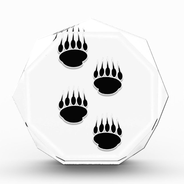 Black Bear Paw Prints Award (Front)