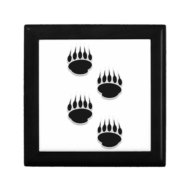 Black Bear Paw Prints Gift Box (Front)