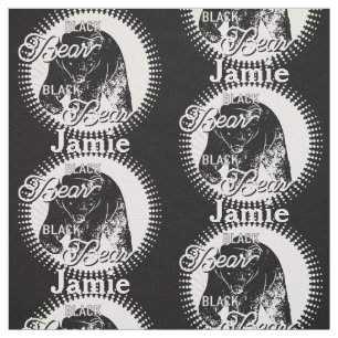 Black Bear Personalized Pattern Fabric