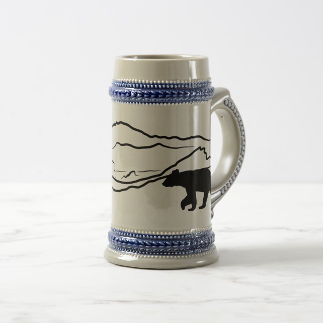Black Bear & Pikes Peak Beer Stein (Front Right)