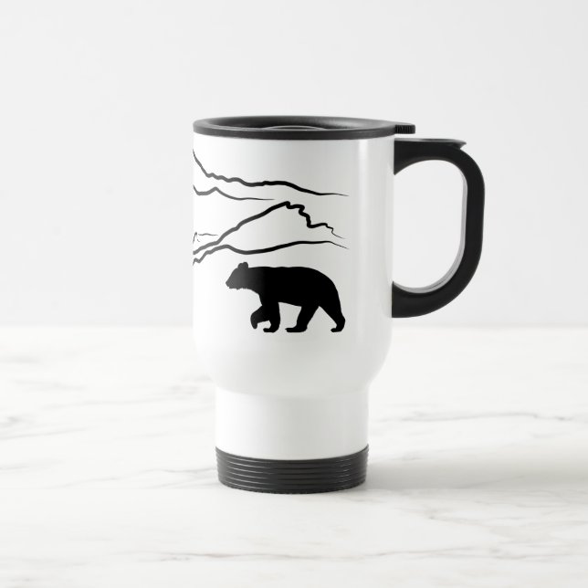 Black Bear & Pikes Peak Travel Mug (Right)